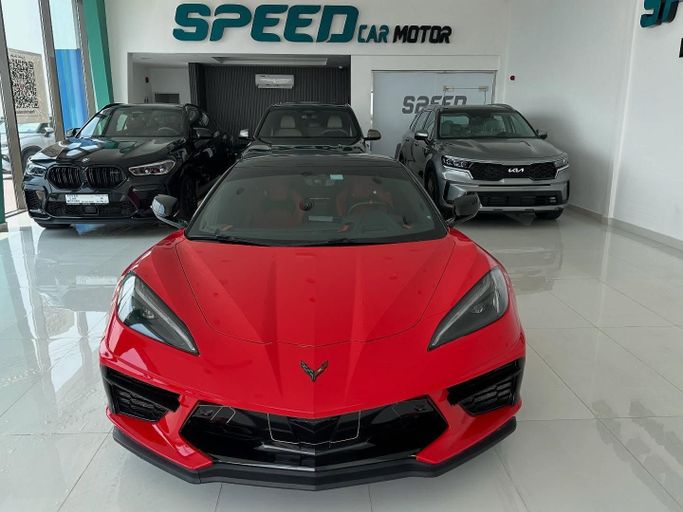 Used Chevrolet Corvette Stingray C8, 6.2 l, 2022 in Abu Dhabi by Speed Car Motors, Red color.  | AUTO.AE
