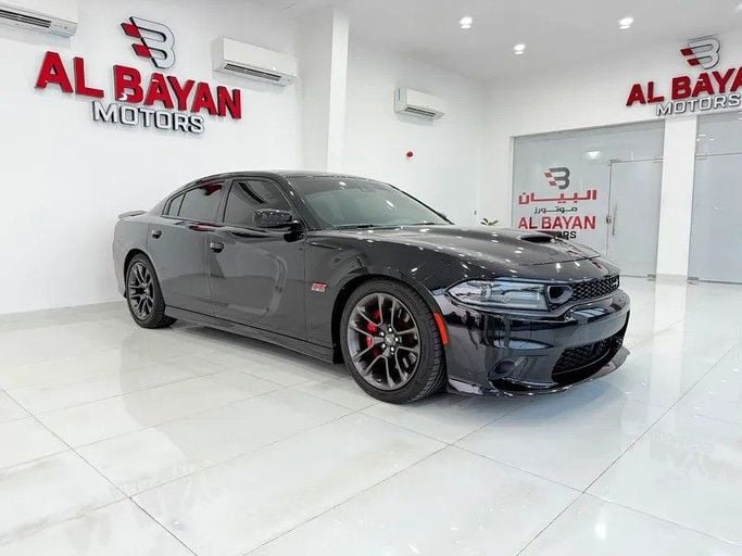 Used Dodge Charger SRT VII (LD) Facelift, 6.4 l, 2021 in Abu Dhabi by Al Bayan Motors, Black color. GCC Specs | AUTO.AE