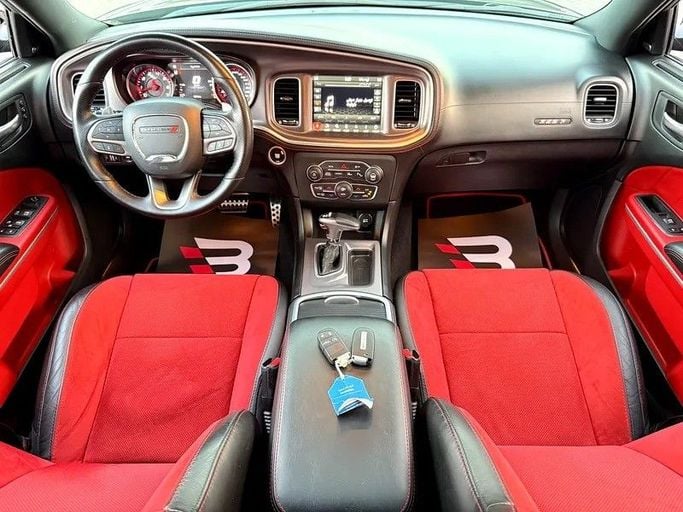 Used Dodge Charger SRT VII (LD) Facelift, 6.4 l, 2021 in Abu Dhabi by Al Bayan Motors, Black color. GCC Specs | AUTO.AE