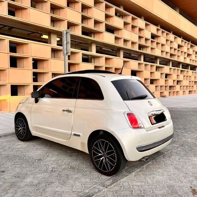 New Fiat 500 II, 1.4 l, 2013 in Abu Dhabi by Al Fajr Automobile showroom, White color. GCC Specs | AUTO.AE