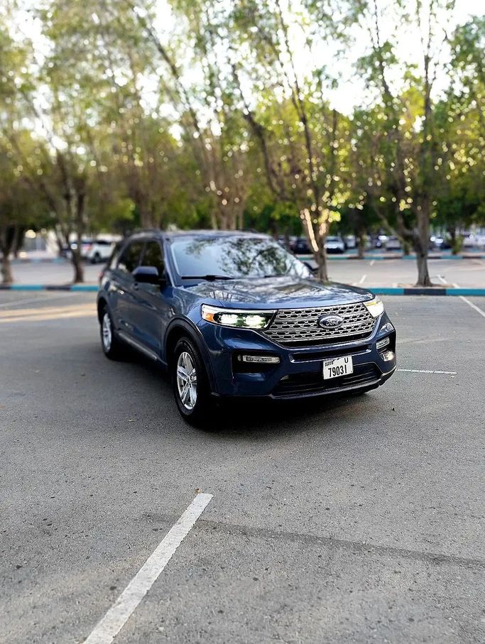 مستعملة Ford Explorer سادساً, 2.3 l, 2021 في في أبو ظبي، اللون أزرق داكن. المواصفات الأمريكية | AUTO.AE | إعلان #268039