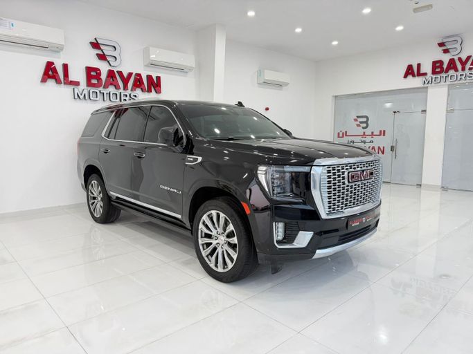 Used GMC Yukon V, 6.2 l, 2021 in Abu Dhabi by Al Bayan Motors, Black color. GCC Specs | AUTO.AE