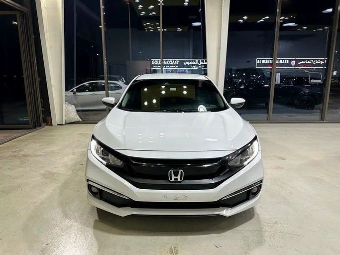 Used Honda Civic X, 1.5 l, 2019 in Abu Dhabi by Al Ramz Motors, White color. American Specs | AUTO.AE