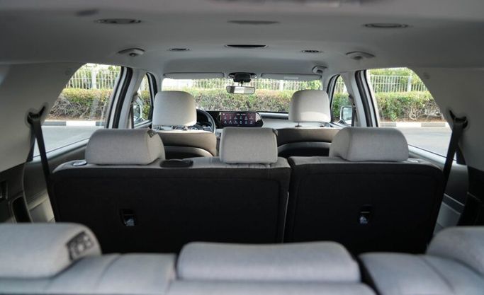 Подержанный Hyundai Palisade I Рестайлинг, 3.8 л, 2023 в Абу-Даби от Advantage Motors Белый цвет. GCC | AUTO.AE