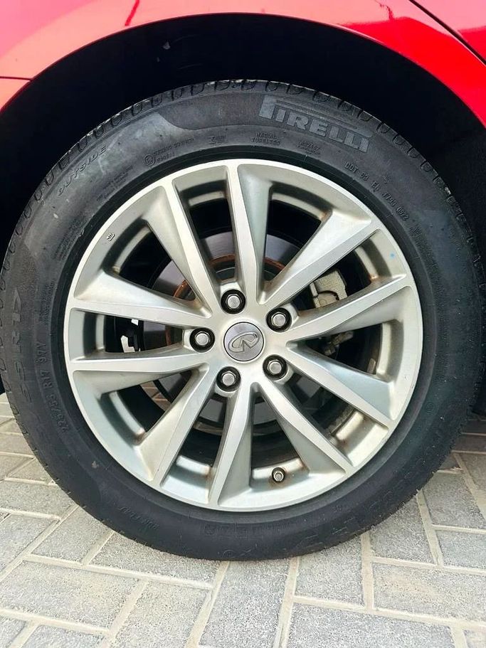 Used Infiniti Q50 I, 2.0 l, 2016 in Abu Dhabi by Al Asad Automobile Showroom, Burgundy color. GCC Specs | AUTO.AE