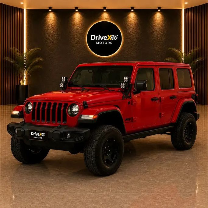 مستعملة Jeep Wrangler IV (JL), 3.6 l, 2020 في في الإمارات, أبوظبي من Drive X Motors، اللون أحمر. مواصفات الخليج | AUTO.AE | إعلان #274540