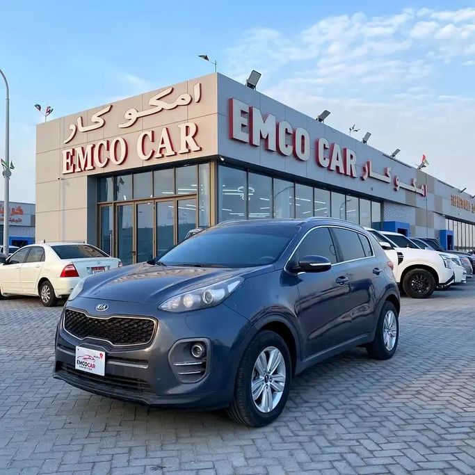 Used Kia Sportage IV, 1.6 l, 2018 in Abu Dhabi by Emco car, Blue color. GCC Specs | AUTO.AE