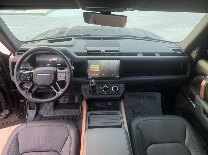 Used Land Rover Defender 110 II, 3.0 l, 2024 in Abu Dhabi by Al Fajr Automobile showroom, Black color. Other | AUTO.AE