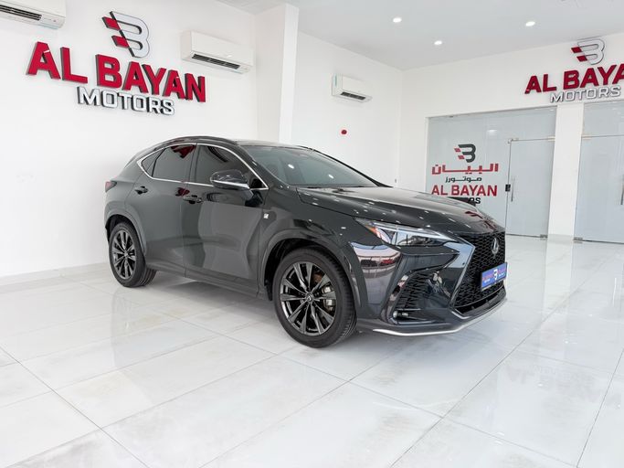 Used ⁦Lexus NX 350 II, 2.4 l, 2024⁩ in UAE, Abu Dhabi by Al Bayan Motors, Black color. GCC Specs | AUTO.AE | Listing #289162