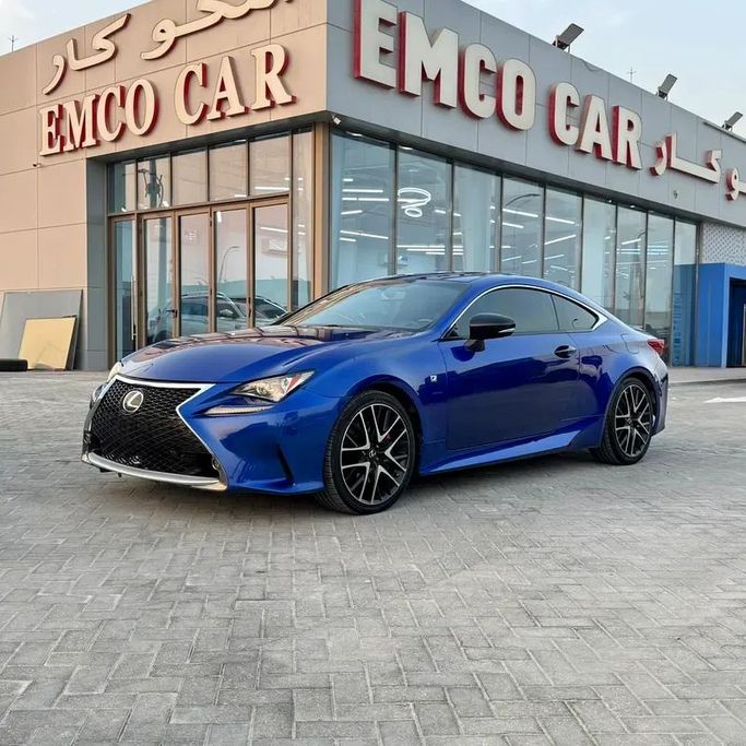 Подержанный Lexus RC 300 I, 3.5 л, 2017 в Абу-Даби от Emco car Синий цвет. Американская | AUTO.AE