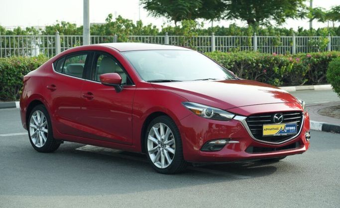 Used Mazda 3 III (BM) Facelift, 2.0 l, 2017 in Abu Dhabi by Advantage Motors, Red color. GCC Specs | AUTO.AE