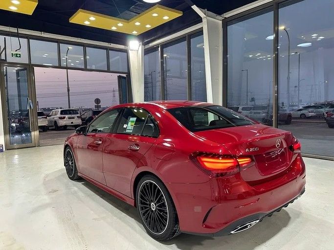 New Mercedes-Benz A-Class AMG 35 AMG II (W177) Facelift, 2.0 l, 2025 in Abu Dhabi by Al Ramz Motors, Red color. GCC Specs | AUTO.AE