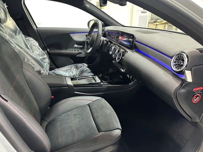 New Mercedes-Benz A-Class AMG 35 AMG II (W177) Facelift, 2.0 l, 2025 in Abu Dhabi by Al Ramz Motors, Red color. GCC Specs | AUTO.AE