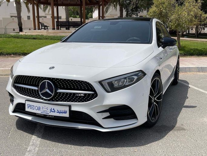 Used Mercedes-Benz A-Class AMG 35 AMG II (W177), 2.0 l, 2019 in Abu Dhabi by Speed Car Motors, White color. GCC Specs | AUTO.AE