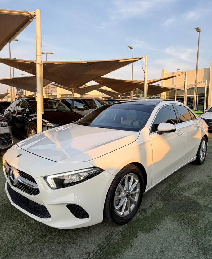 Used Mercedes-Benz A-Class 220 IV (W177), 2.0 l, 2022 in Sharjah by Al Masah Al Malakia, White color. American Specs | AUTO.AE