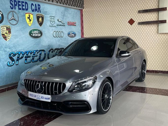Used Mercedes-Benz C-Class AMG 63 AMG IV (W205), 4.0 l, 2016 in Abu Dhabi by Speed Car Motors, Grey color. GCC Specs | AUTO.AE