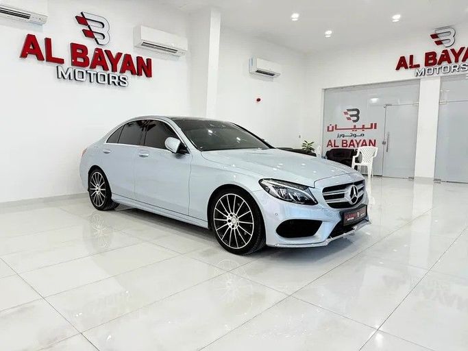 Used Mercedes-Benz C-Class 200 IV (W205), 2.0 l, 2016 in Abu Dhabi by Al Bayan Motors, Silver color. GCC Specs | AUTO.AE