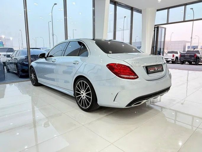 Used Mercedes-Benz C-Class 200 IV (W205), 2.0 l, 2016 in Abu Dhabi by Al Bayan Motors, Silver color. GCC Specs | AUTO.AE