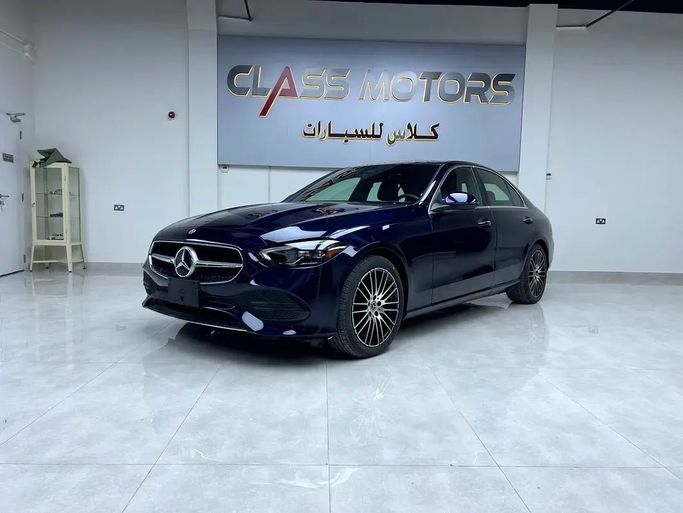 New Mercedes-Benz C-Class 300 IV (W205) Facelift, 2.0 l, 2022 in Abu Dhabi by Class motors, Blue color. American Specs | AUTO.AE
