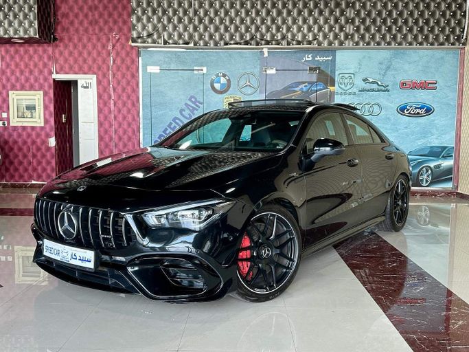 Used Mercedes-Benz CLA AMG 45 AMG S II (C118, X118), 2.0 l, 2020 in Abu Dhabi by Speed Car Motors, Black color. GCC Specs | AUTO.AE