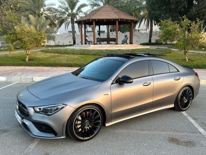 Used Mercedes-Benz CLA AMG 35 AMG II (C118, X118), 2.0 l, 2020 in Abu Dhabi by Speed Car Motors, Grey color.  | AUTO.AE