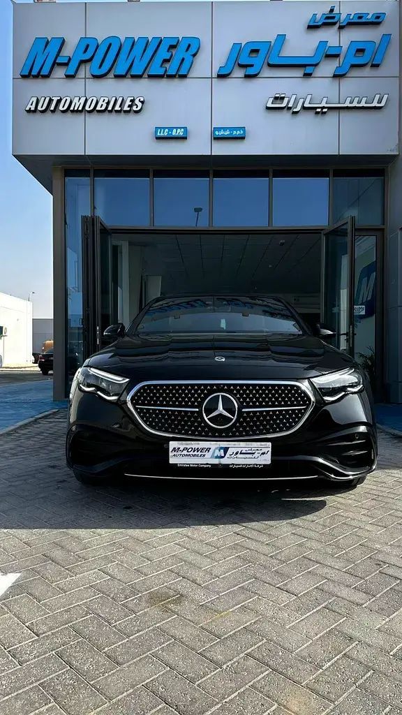 Used Mercedes-Benz E-Class 300 VI (W214, S214), 2.0 l, 2025 in Abu Dhabi by M Power Automobiles, Black color. GCC Specs | AUTO.AE