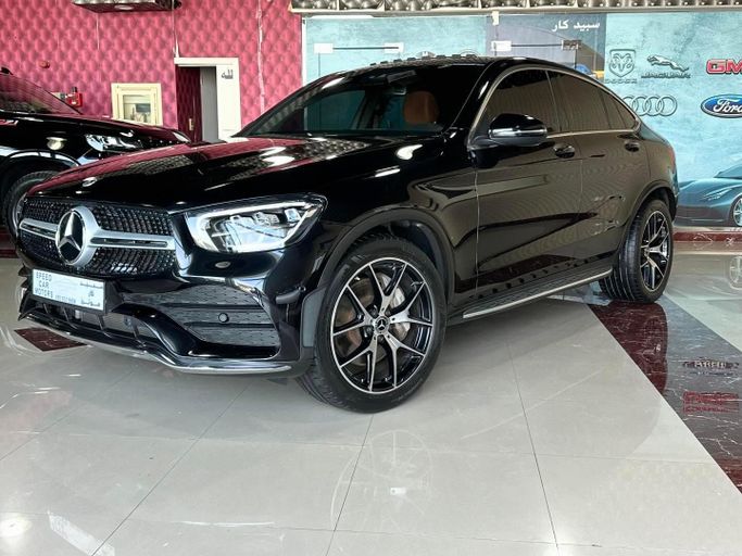 Used Mercedes-Benz GLC Coupe 200 I (X253) Facelift, 2.0 l, 2021 in Abu Dhabi by Speed Car Motors, Black color. GCC Specs | AUTO.AE