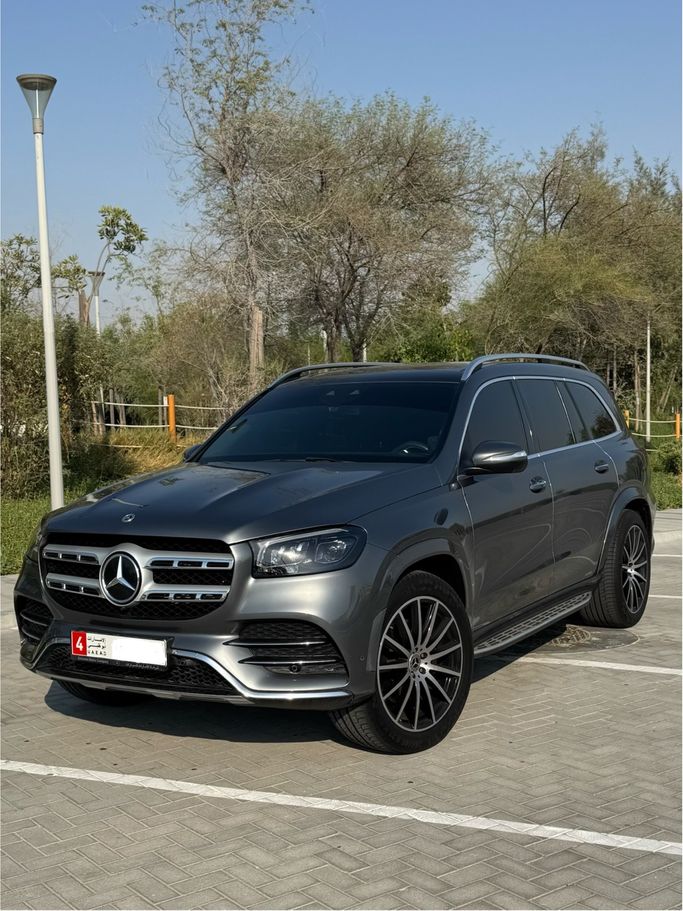 Used ⁦Mercedes-Benz GLS 450 II (X167), 3.0 l, 2022⁩ in UAE, Abu Dhabi, Grey color. GCC Specs | AUTO.AE | Listing #287919