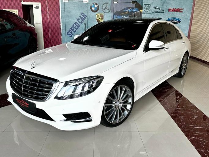 Подержанный Mercedes-Benz S-Class 400 Long VI (W222, C217), 3.0 л, 2016 в Абу-Даби от Speed Car Motors Белый цвет. GCC | AUTO.AE