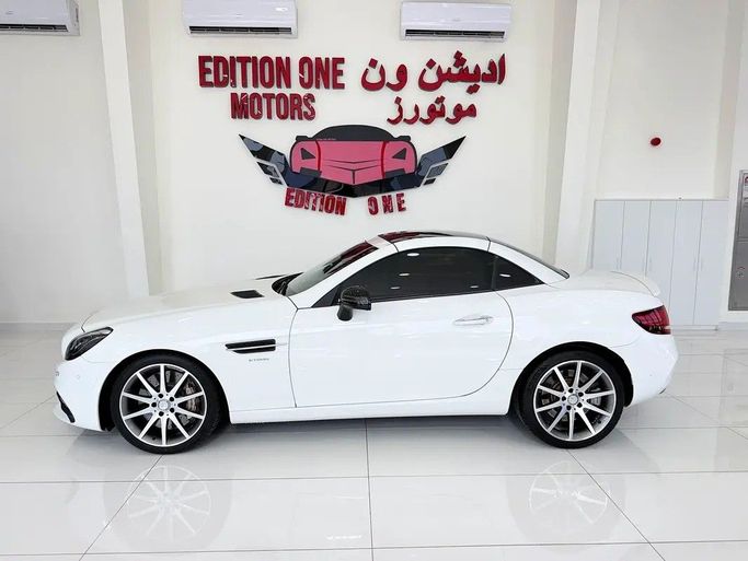 Used Mercedes-Benz SLC AMG I (R172), 3.0 l, 2017 in Abu Dhabi by Edition One Motors, White color. GCC Specs | AUTO.AE