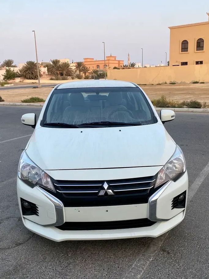 Used Mitsubishi Attrage I Facelift, 1.2 l, 2022 in Abu Dhabi by F1 Lebanon vehicle Trading, White color. GCC Specs | AUTO.AE
