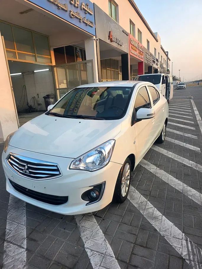 Used Mitsubishi Attrage I, 1.2 l, 2019 in Abu Dhabi by Smart Motors Car Trading, White color. GCC Specs | AUTO.AE