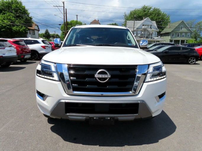 Used Nissan Armada II Facelift, 5.6 l, 2022 in Abu Dhabi, White color. Canadian Specs | AUTO.AE