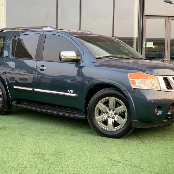 Подержанный Nissan Armada I Рестайлинг, 5.6 л, 2014 в Абу-Даби от Al Fajr Automobile showroom Синий цвет. GCC | AUTO.AE