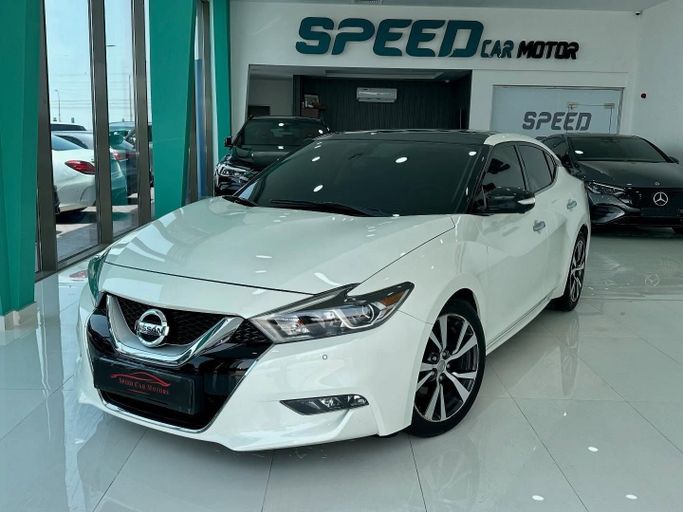 Used Nissan Maxima VIII (A36), 3.5 l, 2017 in Abu Dhabi by Speed Car Motors, White color.  | AUTO.AE