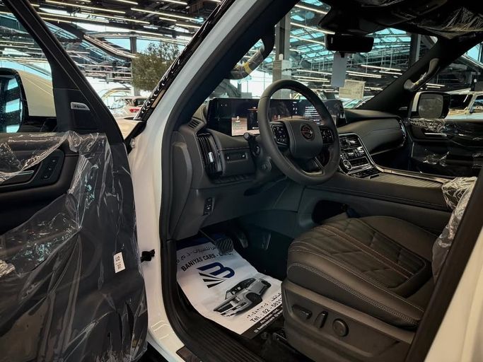 New Nissan Patrol VII (Y63), 3.5 l, 2026 in Abu Dhabi by Baniyas Cars Abu Dhabi, White color. GCC Specs | AUTO.AE