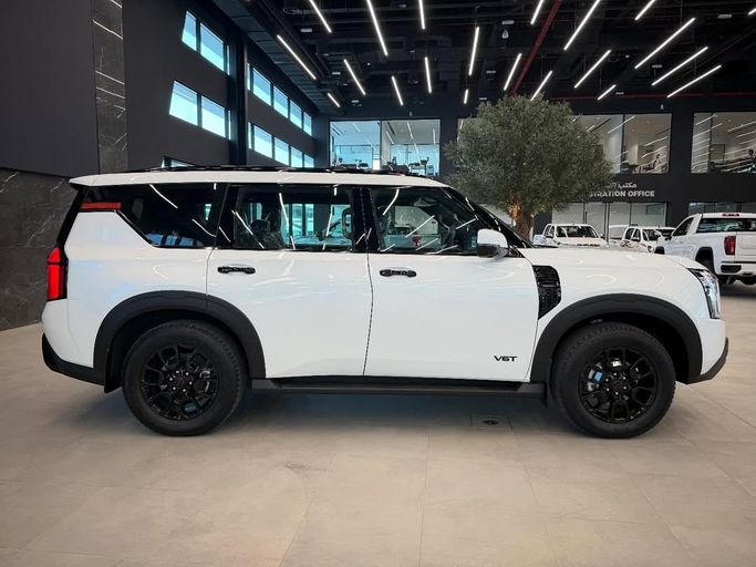 New Nissan Patrol VII (Y63), 3.5 l, 2026 in Abu Dhabi by Baniyas Cars Abu Dhabi, White color. GCC Specs | AUTO.AE