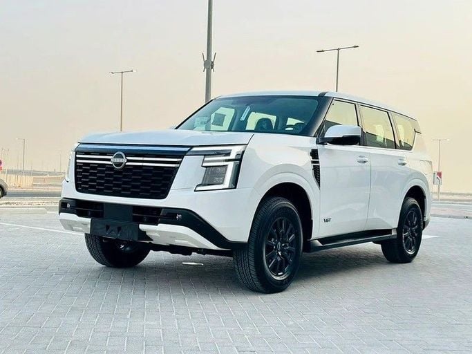 New Nissan Patrol VII (Y63), 3.5 l, 2026 in Abu Dhabi by Al Lulu Cars, White color. GCC Specs | AUTO.AE