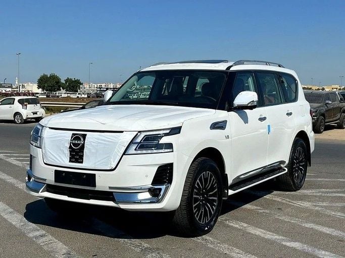 New Nissan Patrol VII (Y63), 3.8 l, 2024 in Abu Dhabi by Al Lulu Cars, White color. GCC Specs | AUTO.AE