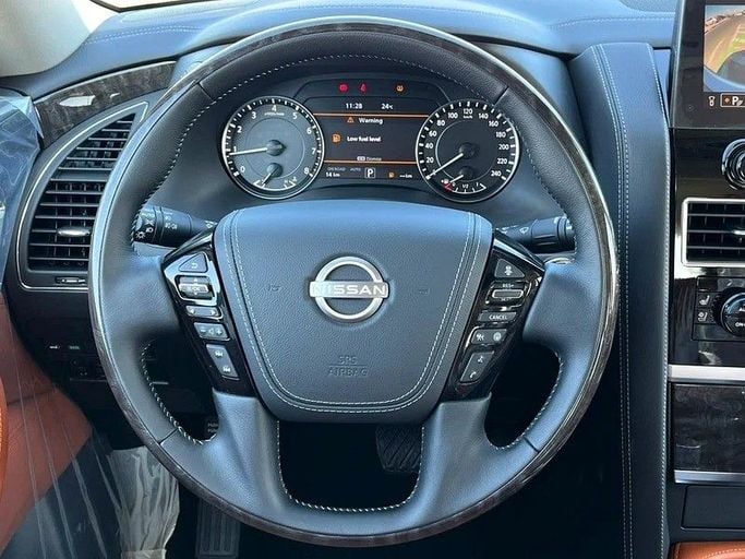 New Nissan Patrol VII (Y63), 3.8 l, 2024 in Abu Dhabi by Al Lulu Cars, White color. GCC Specs | AUTO.AE