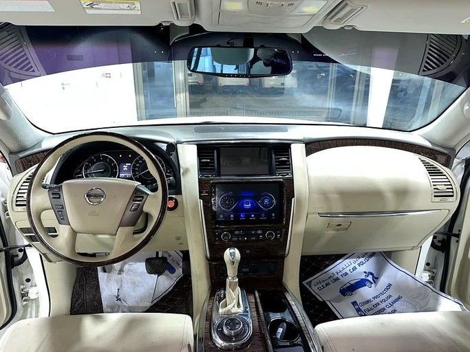 Used Nissan Patrol VI (Y62) Facelift, 5.6 l, 2015 in Abu Dhabi by Al Ramz Motors, White color. GCC Specs | AUTO.AE
