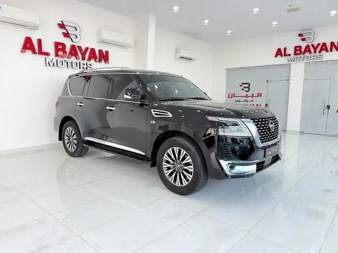Подержанный Nissan Patrol VI (Y62) Рестайлинг 2, 5.6 л, 2020 в Абу-Даби от Al Bayan Motors Черный цвет. GCC | AUTO.AE