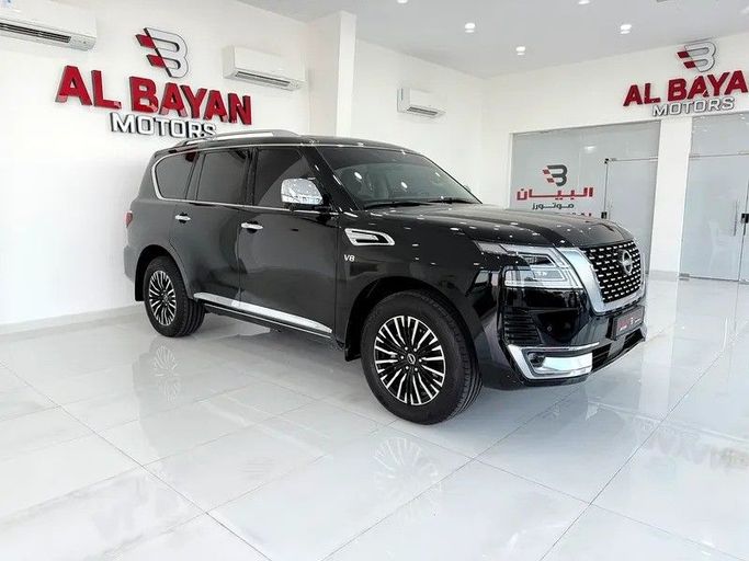 Used Nissan Patrol VI (Y62) Facelift 2, 5.6 l, 2023 in Abu Dhabi by Al Bayan Motors, Black color. GCC Specs | AUTO.AE