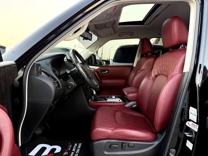 Used Nissan Patrol VI (Y62) Facelift 2, 5.6 l, 2023 in Abu Dhabi by Al Bayan Motors, Black color. GCC Specs | AUTO.AE