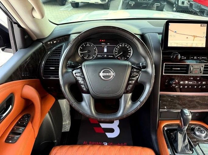 Used Nissan Patrol VI (Y62) Facelift 2, 5.6 l, 2022 in Abu Dhabi by Al Bayan Motors, White color. GCC Specs | AUTO.AE