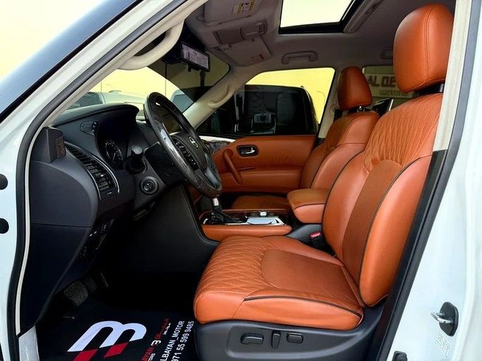 Used Nissan Patrol VI (Y62) Facelift 2, 5.6 l, 2022 in Abu Dhabi by Al Bayan Motors, White color. GCC Specs | AUTO.AE