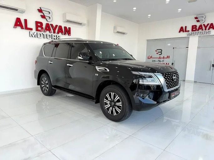 Used Nissan Patrol VI (Y62) Facelift 2, 5.6 l, 2024 in Abu Dhabi by Al Bayan Motors, Black color. GCC Specs | AUTO.AE
