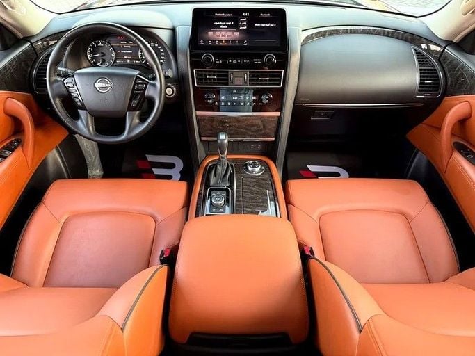 Used Nissan Patrol VI (Y62) Facelift 2, 5.6 l, 2024 in Abu Dhabi by Al Bayan Motors, Black color. GCC Specs | AUTO.AE