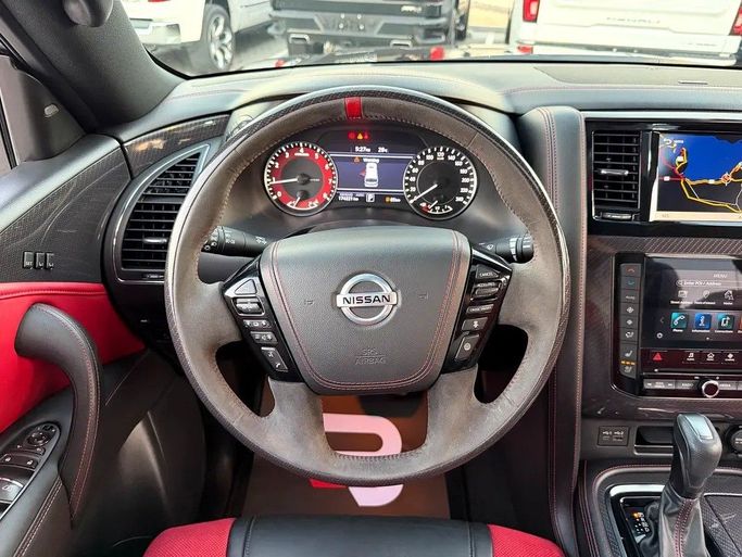 Used Nissan Patrol VI (Y62) Facelift 2, 5.6 l, 2021 in Abu Dhabi by Al Bayan Motors, Black color. GCC Specs | AUTO.AE