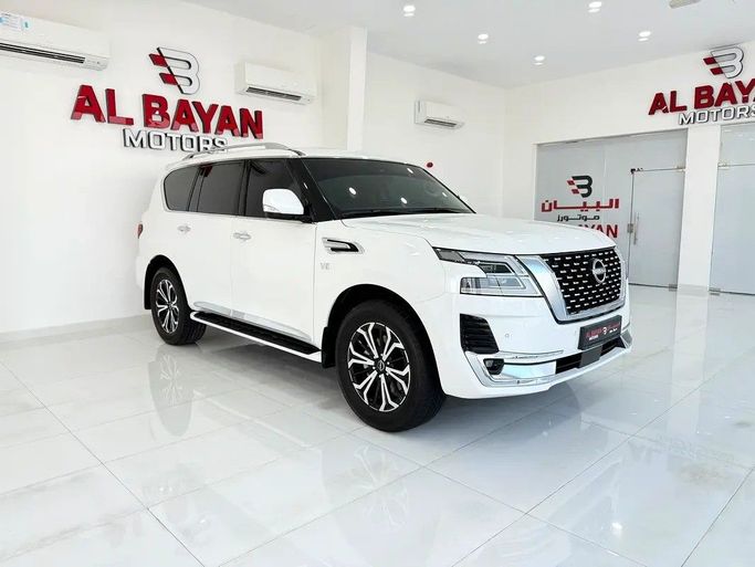 Used Nissan Patrol VI (Y62) Facelift 2, 5.6 l, 2024 in Abu Dhabi by Al Bayan Motors, White color. GCC Specs | AUTO.AE